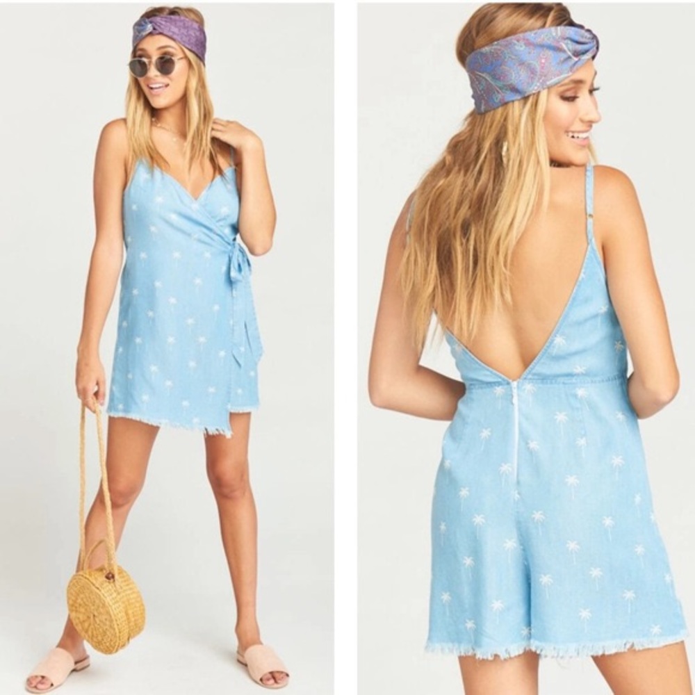NWT show me your mumu palm romper dress addison
